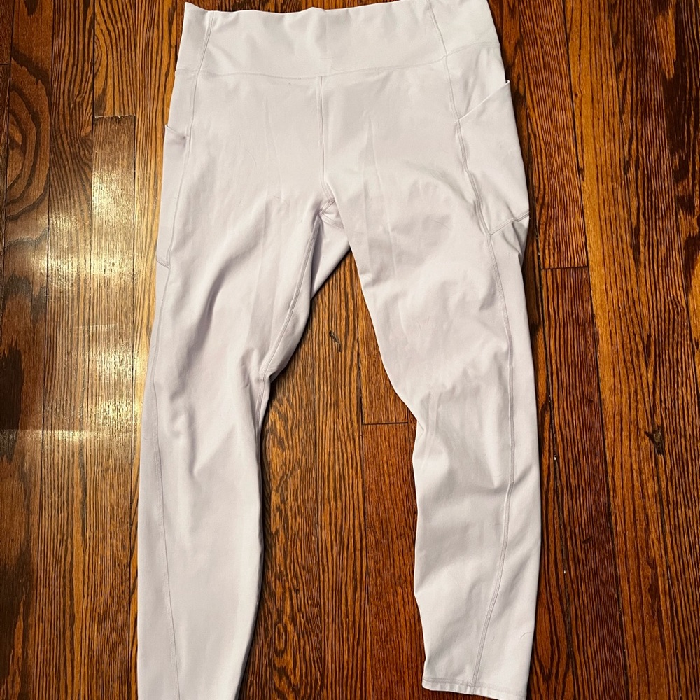 Light purple fabletics pureluxe leggings